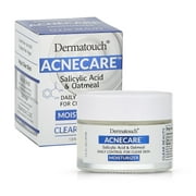 Dermatouch Acne Moisturizer Anti Aging Cream with Salicylic Acid and Oatmeal, 1.7 Oz.