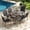 Black Chairs, variant on SOLAURA 7-Piece Outdoor Patio Dining Set, Textilene Dining Chairs and Metal Rectangular Table with Umbrella Hole, Outdoor Furniture Set for Garden, Backyard, Deck, or Poolside, Gray