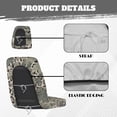 thumbnail image 6 of KUIFORTI Brown Leopard Print UTV Seat Covers Comfortable Seats Cover with Headrest Covers Polyester Compatible with Rhino 700 660 450 2004-2021 Rhino UTV Accessories, 6 of 7