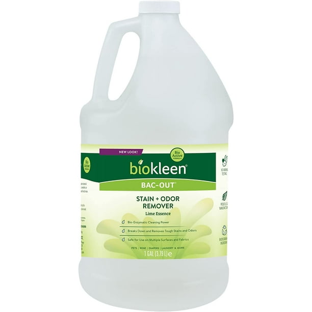 Biokleen BacOut Enzymatic Odor & Stain Remover for Pet Stains, Urine, Laundry, Diapers, Wine