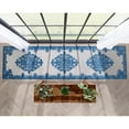 thumbnail image 5 of Well Woven Arid Blue Oriental Medallion Indoor/Outdoor High-Low Pile Runner 2'7" x 9'10", 5 of 8