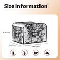 thumbnail image 5 of Honeii Tiger Butterfly Floral Art Print 4 slice Toaster Cover, Two Slice Toaster Dust-proof Cover For Kitchen Small Appliance and Fingerprint Protection, 5 of 7