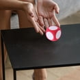 thumbnail image 4 of 3 dados de espuma en blanco: dados grandes de borrado en seco para juegos en el aula, el hogar y fiestas. Cubo de escritura de borrado en seco. Accesorio de juego para niños., 4 of 6