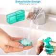 thumbnail image 4 of Cortador de pastillas, divisor de pastillas con cuchilla y compartimento para pastillas pequeñas o grandes. Corta pastillas y tabletas en mitades o cuartos (verde)., 4 of 5