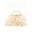 Ivory, variant on Women's Elegant Ruffle Evening Clutch Bag with Metal Handle, Floral Inspired Handbag for Wedding Party Prom