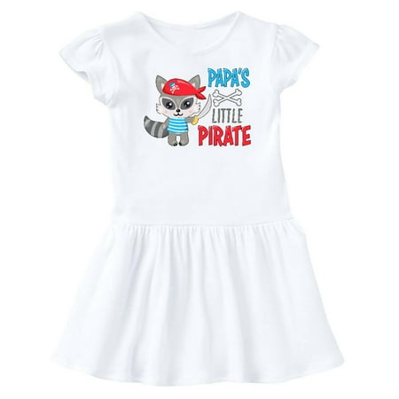

Inktastic Papa s Little Pirate Cute Raccoon with Sword Gift Baby Girl Dress