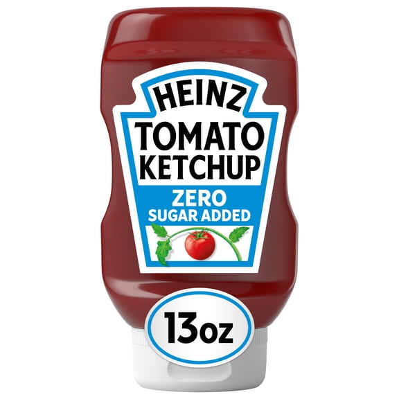 Heinz Tomato Ketchup with No Sugar Added, 13 oz Bottle