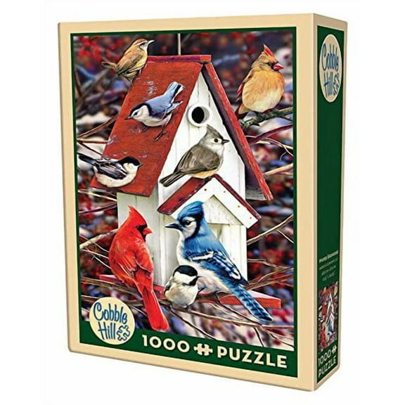 Cobble Hill - 1000-Piece Puzzle (WINTER BIRDHOUSE)