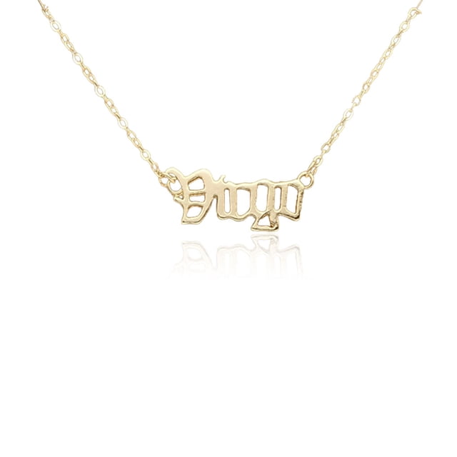Sonducket Collar de amistad con letras en inglés, colgante de cadena de joyería Ins para amante, amigo, Festival, regalos de cumpleaños, oro Virgo Type3 NO3 Sonducket AP009331-04