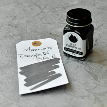 Monteverde G309DB 30 ml Fountain Pen Ink Bottle Documental Permanent Black