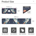 thumbnail image 3 of Yayeee Faucet Mat for Kitchen Sink 14.7" Diatomite Long Splash Guard Pad, Rocket Pattern, 3 of 7