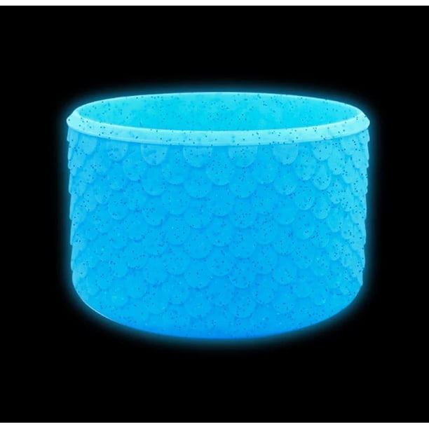 Cubierta protectora con patrón de escamas de pescado, cubierta anticaída de silicona for taza Ice Ba, adecuada for varios tipos de tazas, cubiertas de silicona