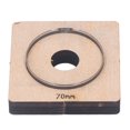 thumbnail image 1 of SUTENGDA 70mm Leather Cutting Die Round Shape Punch Cutter  Circle Die Craft Mould Tool for Paper  Rubber  & Leather Crafting  Durable Metal Precision Manual Punch Cutter for DIY Projects, 1 of 9
