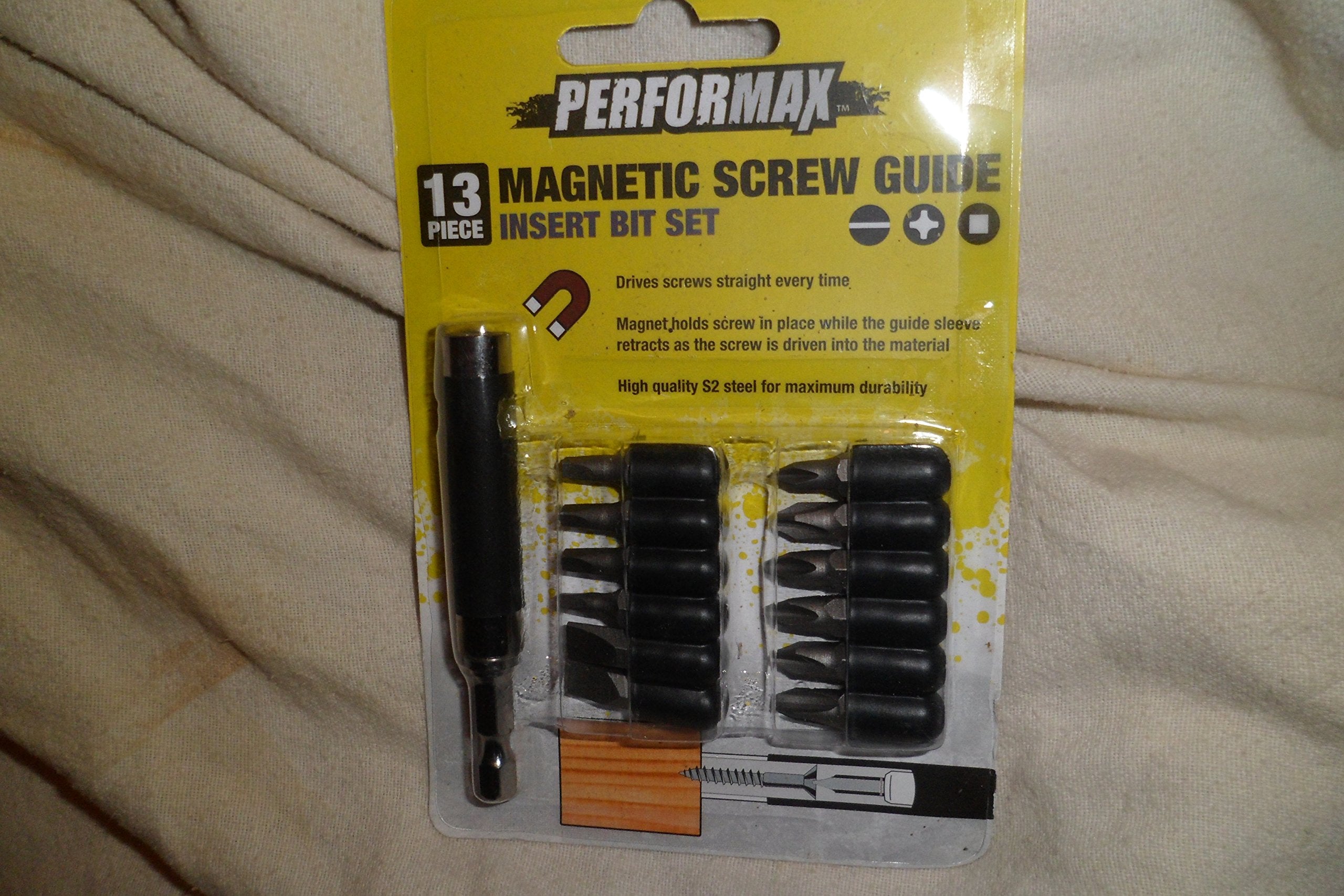 13 Piece Screw Guide Insert Bit Set With 3" Guide