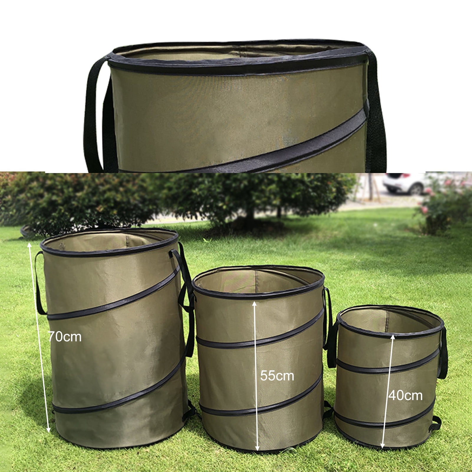 JOYDING 10 Gallon Pop-Up Trash Can Reusable Outdoor Camping Trash