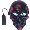 thumbnail image 1 of Máscara Halloween Masquerade El Luminous bicolor PVC 17x22cm, 1 of 2