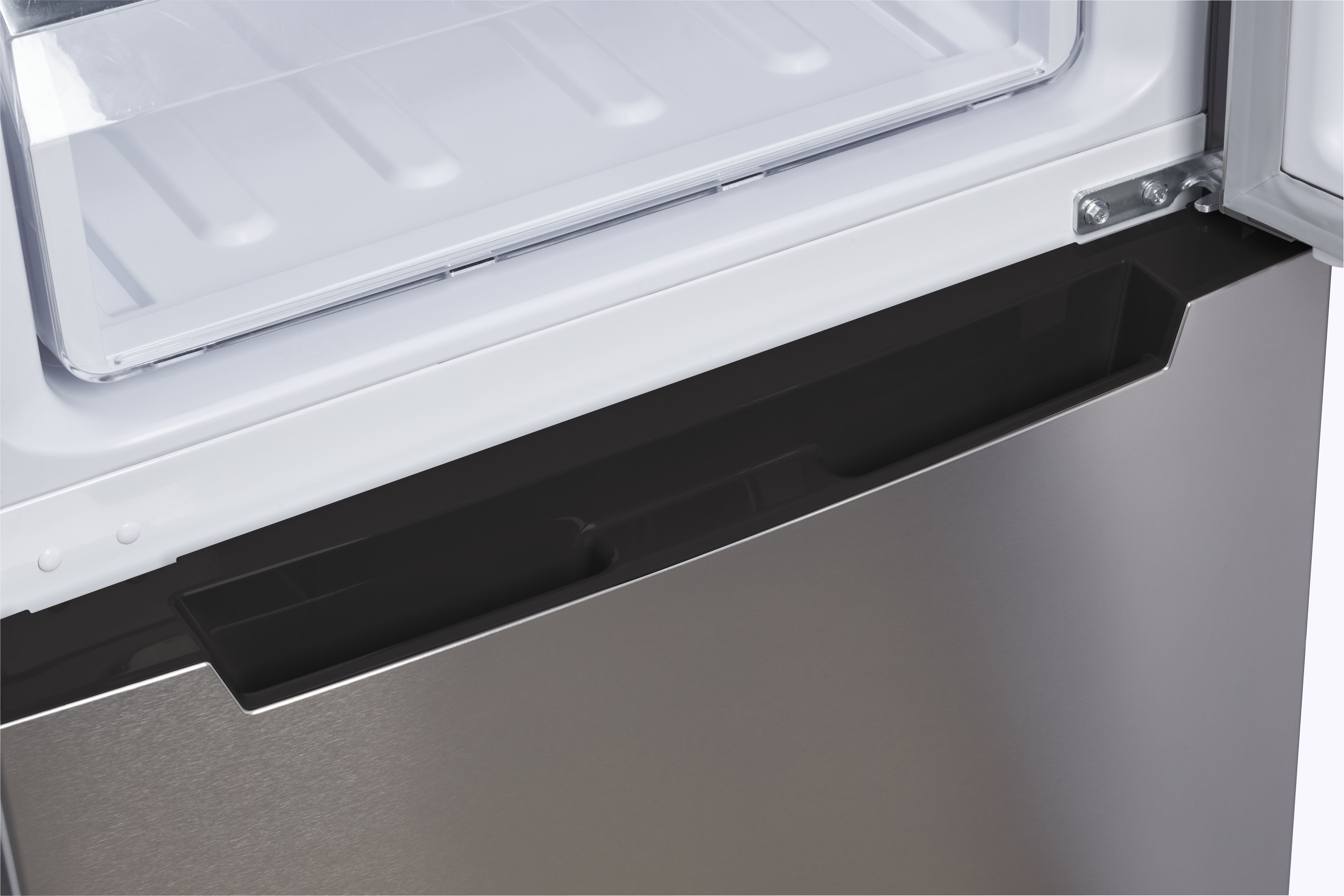 Unique Prestige 21.6" Frost Free 11.7 cu/ft Freestanding Bottom Freezer Refrigerator in Stainless Steel, ENERGY STAR Certified