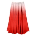 thumbnail image 4 of GPOECD Womens Long Skirts Plus Size Summer Printed Wrap Elastic Waist A Line Boho Beach Flowy Long Plus Size Skirt 01_Red,XL, 4 of 4