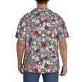 thumbnail image 5 of Wukai Daisies Flowers Men's Casual Short-Sleeve Button Down Shirt - Lightweight Summer Dress Shirt for Daily Wear-X-Large, 5 of 7