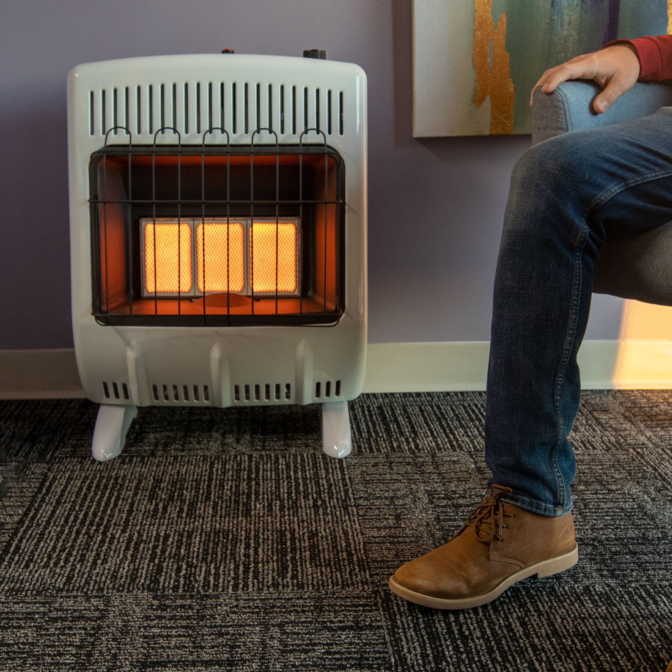 Mr. Heater F299821 20,000 BTU Vent Free Radiant Natural Gas Heater -  Walmart.com