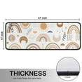 thumbnail image 5 of Kitchen Rugs Sets Of 2,White Boho Bohemia Rainbow Sun Moon Pattern Anti Fatigue Kitchen Mat Rugs Non Slip Washable,Decorative Kitchen Floor Mats for Kitchen,Sink,Laundry,17"x47"+17"x47", 5 of 5
