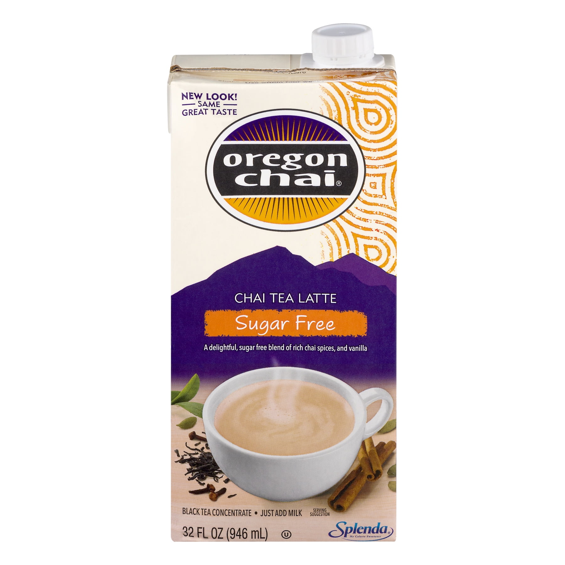 Oregon Chai, Original Sugar-Free Chai Latte, Tea Concentrate, 32 Fl Oz