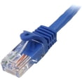 thumbnail image 2 of StarTech.com 0.5m Blue Cat5e Patch Cable with Snagless RJ45 Connectors, Short Ethernet Cable, 0.5 m Cat 5e UTP Cable, 2 of 2