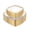 Clear Gold-7.25&10inch-100pcs, variant on 50white And Plastic Plates Disposable - Square Heavy Duty Include 25 Each (dinner & Dessert) For Party Wedding