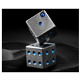 thumbnail image 4 of Titanium Alloy Dice Dice Solid Six-Sided Lucky Iced Cooling Dice Outdoor Gadget Travel Camping Leisurefest,1 * Dice,Black, 4 of 6