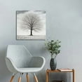 thumbnail image 5 of ARISTURING  Abstract Black and White Tree Picture Decor Canvas Wall Art Life Painting with Gold Landscape for Home Bedroom Decoration  12x12 in, 5 of 5