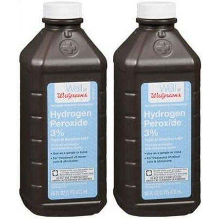 Walgreens 3% Hydrogen Peroxide 16 FL OZ (pack of 2)