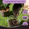 thumbnail image 2 of Rosy Soil Orchid Potting Mix, Coarse Fast Draining Orchid Soil with Biochar, Peat Free Mix for Healthy Roots, Indoor Orchids, 4 qt, 2 of 8