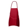 thumbnail image 2 of Pack of 3 Liberty Bags Long Butcher Block Apron 70/30 Polyester/Cotton Fabric |Red|size: One Size, 2 of 5