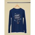 thumbnail image 3 of Christmas Frogtown Hollow Waterville Sign Women's Long Sleeve, 3 of 3