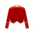 thumbnail image 4 of YEAHDOR Girls Marching Band Drum Major Costume Halloween Carnival Fancy Party Dress Up Long Sleeve Coat Red 8, 4 of 7