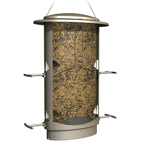 More Birds Squirrel-Proof Feeder, 4.2 Pound Seed Capacity, 4 Feeding Ports, X-1