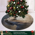 thumbnail image 6 of FMSHPON Running Horse Portrait Xmas Christmas Tree Skirt Stand Mat for Holiday Party Decoration Indoor Outdoor 48 inches, 6 of 6