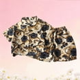 thumbnail image 5 of Conjuntos de solapa de manga corta para niños de verano, camisa de solapa de manga corta con estampado floral, top estilo playero informal + pantalones cortos sueltos con cintura elástica, conjunto de, 5 of 5