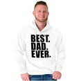 thumbnail image 3 of Cool Father's Day Best Dad Ever Men's Big & Tall Graphic Hoodie Brisco Brands 3X, 3 of 5