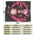 thumbnail image 3 of Demon Slayer Bed Blanket Air Conditioner Quilt Ultra Soft Flannel Blanket All Season Fuzzy Blanket Reversible Fluffy Plush Blanket 40"X30", 3 of 8