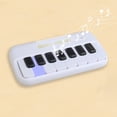 thumbnail image 4 of Mini Clavier Électronique Piano 15 Touches / Instrument de Musique Portatif avec Lumière Colorée et Microphone / Jouet en Plastique Multifonction Portable pour l'Apprentissage et l'Enregistrement de la Musique / Intérieur Extérieur / Beige Ou, 4 of 6
