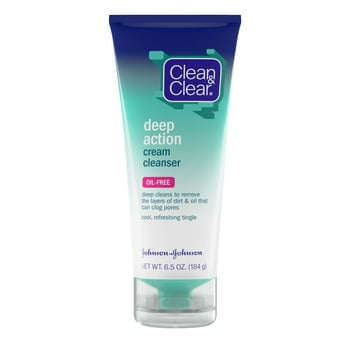 Clean & Clear Oil-Free Deep Action Cream Facial , 6.5 oz