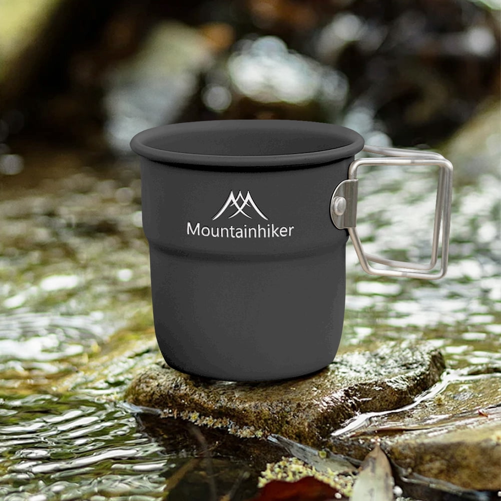 Taza De Acero Inoxidable Con Mosquetón Spruchreif - Irrompible, Doble Pared, Ideal Para Camping Y Ciclismo