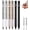 6pcs, variant on Geometric Decompression Pen, Funny Geometric Metal Crinkle Pen, Geometrics Metal Crinkle Pens Fidget, 0.5mm Retractable Metals Shape Shifting Switch Pens for Writing and Drawing (Gold*3)