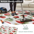 thumbnail image 5 of Red Strawberry Outdoor Rug for Patio/Deck/Porch, Non-Slip Large Area Rug 4 x 6 Ft, Summer Fruits Farmhouse Leaves Floral Rustic Indoor Outdoor Rugs Washable Area Rugs, Camping Rug Carpet Runner, 5 of 8