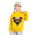 thumbnail image 4 of BaoFuBaoMei Travel Hoodies for Boys Girls Graphic Long Cuffed Sleeve Sweatshirt Tops Fleece Lined Loose Hooded Fall Clothing for School Daily Wear Outdoor, 4 of 6