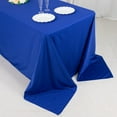thumbnail image 4 of BalsaCircle 90x132 in Royal Blue Scuba Polyester Rectangle Tablecloth Party Events Decorations, 4 of 8