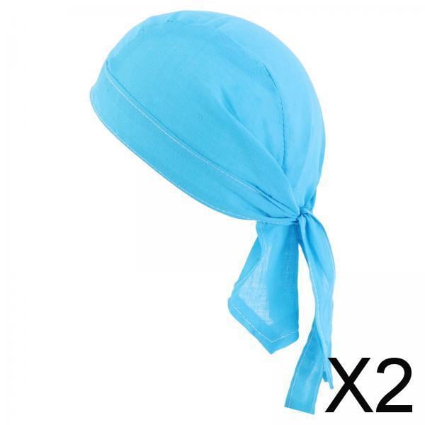 2x Cómoda Gorra de Diadema Transpirable Secado Envoltura para La Cabeza Gorra de Bufanda Deportiva para La Cabeza 2 piezas