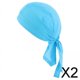 thumbnail image 1 of 2x Cómoda Gorra de Diadema Transpirable Secado Envoltura para La Cabeza Gorra de Bufanda Deportiva para La Cabeza 2 piezas, 1 of 8