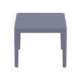 thumbnail image 3 of Luxury Commercial Living 23.5" Gray Rectangular Outdoor Patio Side Table, 3 of 5